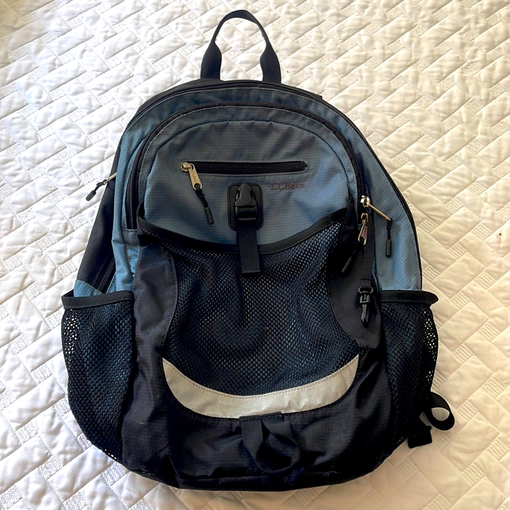 Llbean Blue Backpack